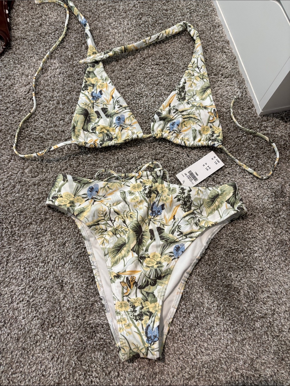 Abercrombie Floral Triangle Bikini - NWT